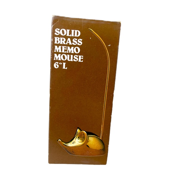 Other - Solid Brass Memo Mouse